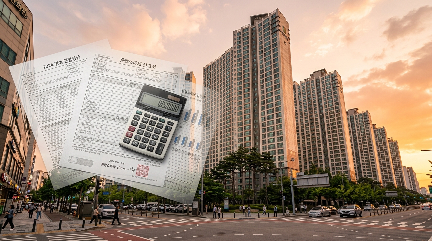 1주택자 보유세 인상 2026: 시세별 재산세·종부세 계산표와 절세 전략 2 2026년 1주택자 보유세 인상 - 아파트와 세금 계산 이미지